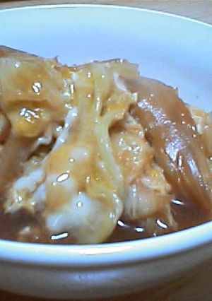 :：キャベツの卵とじ：:-レシピのメイン写真