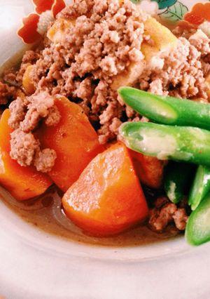 厚揚げとひき肉の煮物-レシピのメイン写真