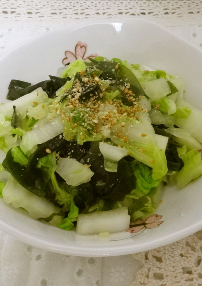 白菜とわかめの中華風ホットサラダ-レシピのメイン写真
