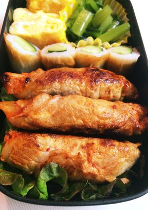 キムチ豚肉巻き！簡単で美味しいお弁当にも-レシピのメイン写真