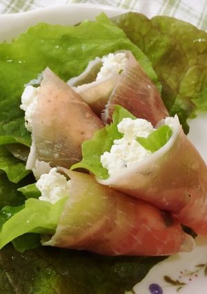 生ハムとカッテージチーズのサラダ-レシピのメイン写真