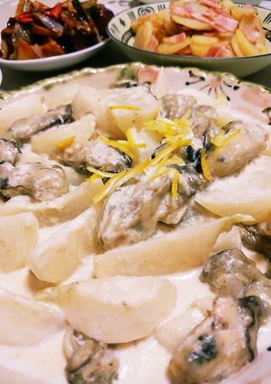 優しい〜お味！カブと牡蠣のクリーム煮-レシピのメイン写真