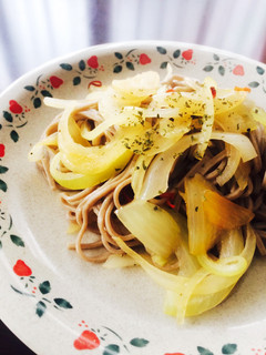 蕎麦ペペロンチーノ-レシピのメイン写真