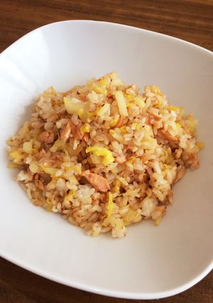 鮭と白菜のチャーハン-レシピのメイン写真