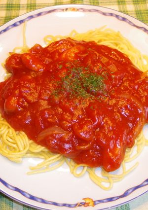 おひとりさまのウイトマトあんかけ焼きそば-レシピのメイン写真