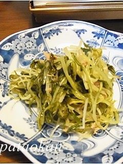 簡単1品♪水菜とツナ缶の炒め物-レシピのメイン写真