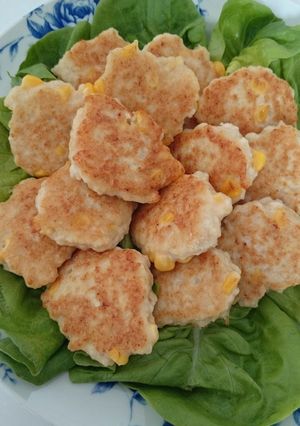 コーン入りふんわりチキンナゲット-レシピのメイン写真