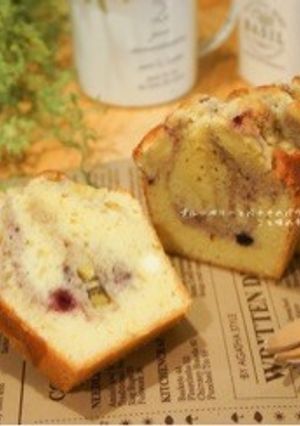 ブルーベリーとバナナのパウンドケーキ☆-レシピのメイン写真