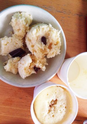 電子レンジで蒸しパン♡（カップケーキ？）-レシピのメイン写真