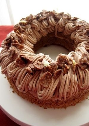 チョコクリームエンゼルケーキ-レシピのメイン写真