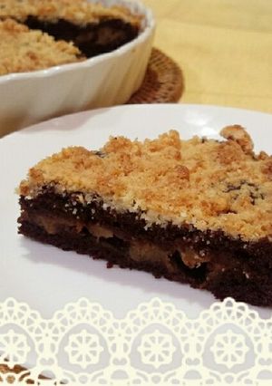 チョコとバナナのクランブルクーヘン-レシピのメイン写真