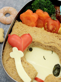 簡単♪スヌーピーのサンドイッチキャラ弁-レシピのメイン写真