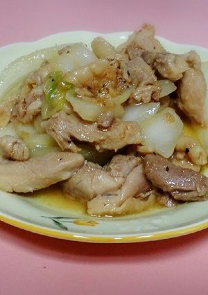 鶏と白菜のにんにく炒め-レシピのメイン写真