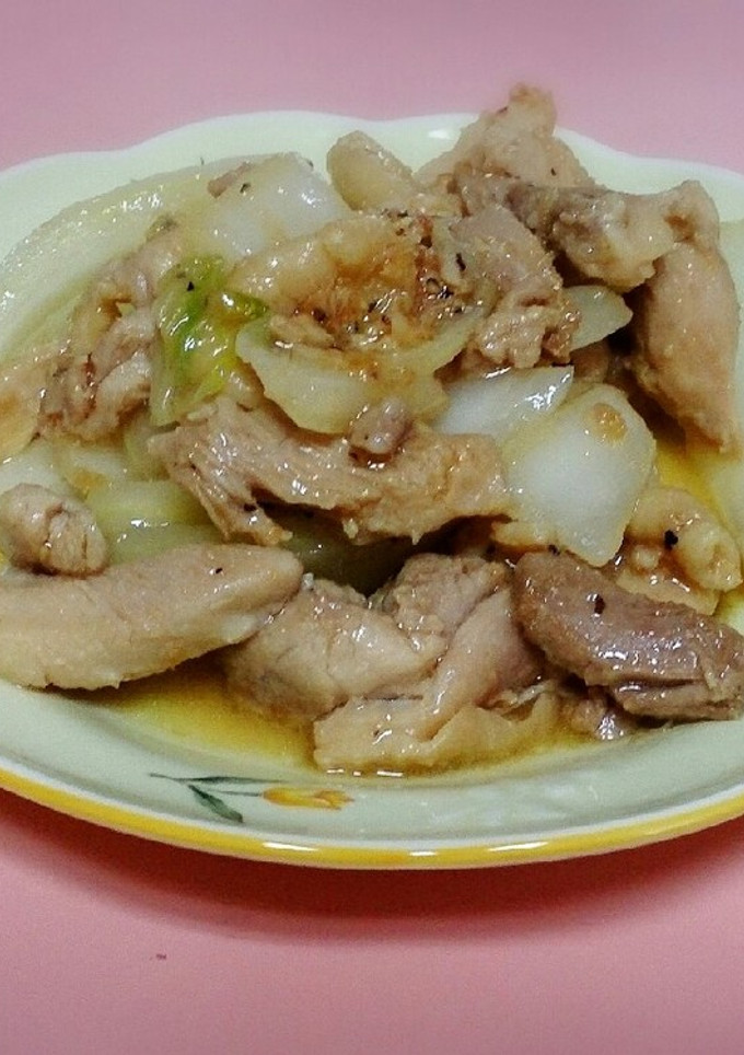 鶏と白菜のにんにく炒め-レシピのメイン写真