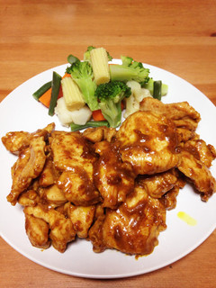 材料3つで簡単うまい♡鶏胸肉のカレー炒め-レシピのメイン写真