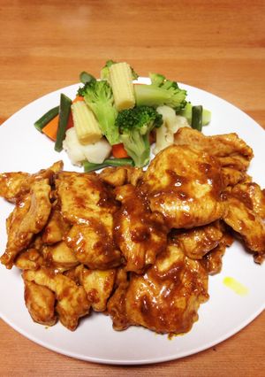 材料3つで簡単うまい♡鶏胸肉のカレー炒め-レシピのメイン写真