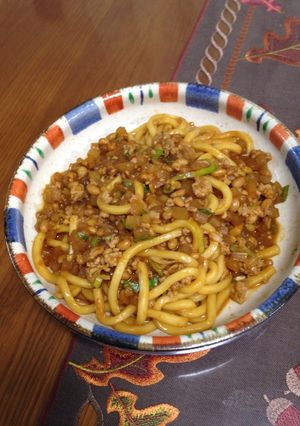 納豆麻婆うどん-レシピのメイン写真