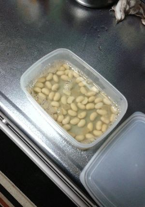 ふっくら大豆水煮と煮汁スープ～離乳食全期-レシピのメイン写真