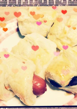 チョコパイとソーセージパイ-レシピのメイン写真