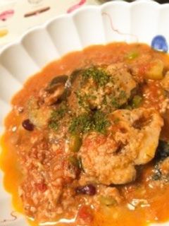 簡単!鯖缶の何でも野菜トマト煮込み♩-レシピのメイン写真