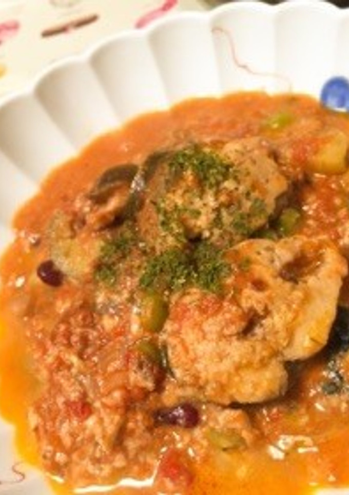 簡単！鯖缶の何でも野菜トマト煮込み♩-レシピのメイン写真