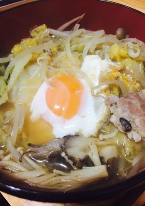 もやし白菜キノコ類と豚肉の甘辛煮-レシピのメイン写真
