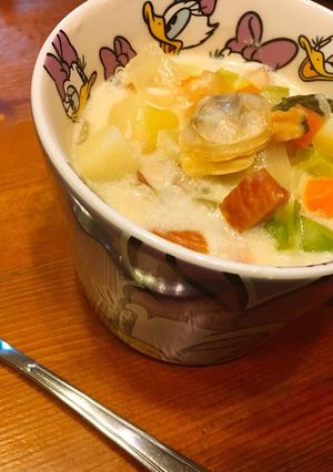 クラムチャウダー-レシピのメイン写真