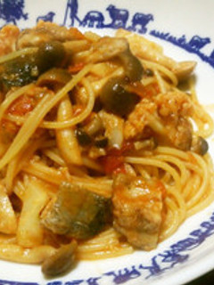 さんまとしめじのパスタ-レシピのメイン写真