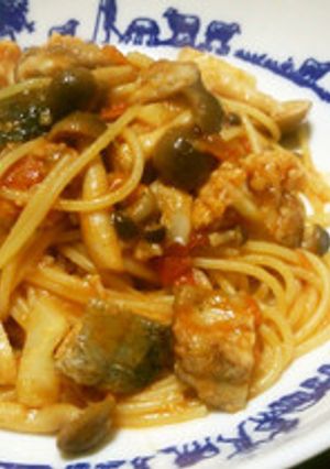 さんまとしめじのパスタ-レシピのメイン写真