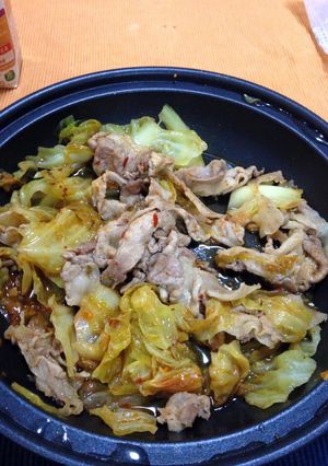 タジン鍋と食べるラー油で回鍋肉-レシピのメイン写真