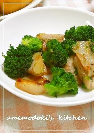 豚トロとブロッコリーの塩味炒め-レシピのメイン写真