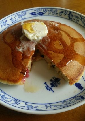 yummy♪ラズベリーパンケーキ-レシピのメイン写真