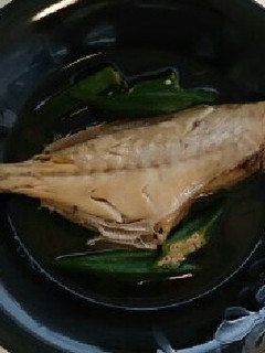 ウマヅラハギとおくらの煮物-レシピのメイン写真