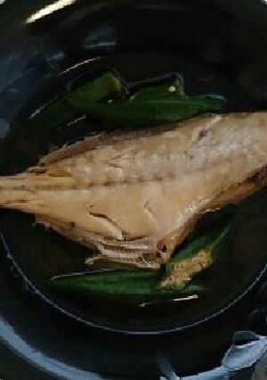 ウマヅラハギとおくらの煮物-レシピのメイン写真
