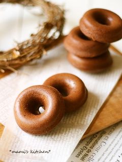 ☸しっとり焼きドーナツ*チョコ☸-レシピのメイン写真