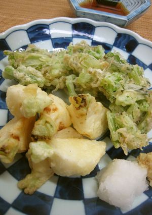 かぶの天ぷら＆葉っぱのかき揚げ-レシピのメイン写真