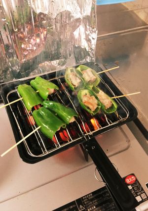 居酒屋のピーマンと豚バラの串焼き再現-レシピのメイン写真