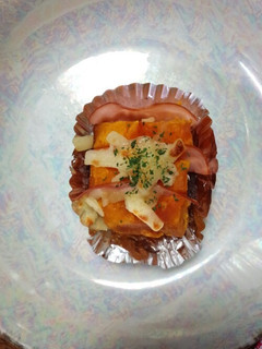 お弁当に☆かぼちゃのハムチーズ焼き-レシピのメイン写真