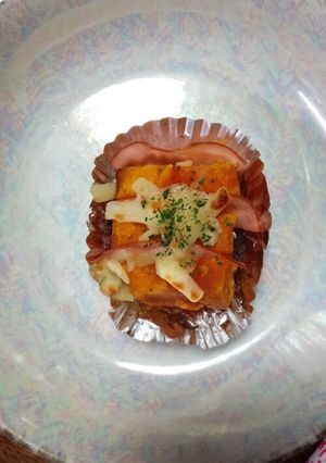 お弁当に☆かぼちゃのハムチーズ焼き-レシピのメイン写真