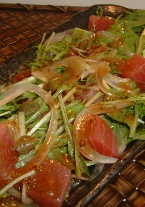 『マグロと水菜のタルタル』-レシピのメイン写真