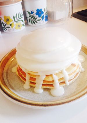 HM de クリームチーズ入りパンケーキ-レシピのメイン写真