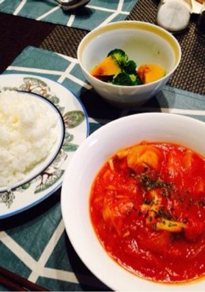 チキンとトマトの煮込み♡-レシピのメイン写真