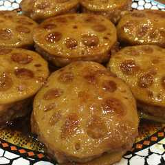 A picture of うちの照り焼き☻和風蓮根はさみハンバーグ.