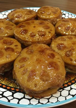 うちの照り焼き☻和風蓮根はさみハンバーグ-レシピのメイン写真
