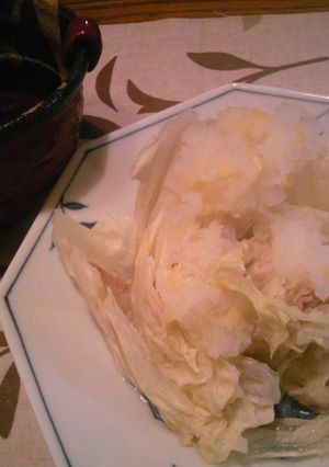 いつもの豚菜を大根おろし・生姜で!-レシピのメイン写真