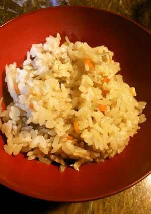 春野菜☆若ごぼうの炊き込みご飯-レシピのメイン写真