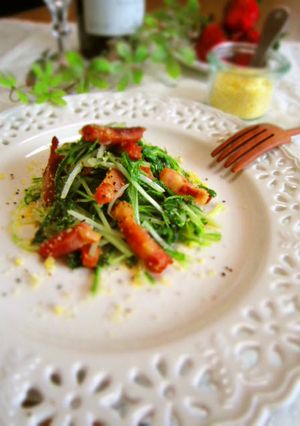 ❀水菜とベーコンのチーズソテー❀-レシピのメイン写真