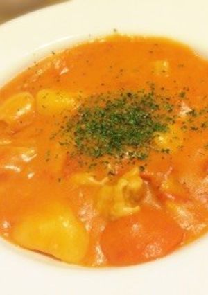 鶏肉と冬野菜のトマトクリームシチュー-レシピのメイン写真