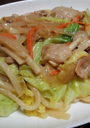 ランチに★簡単焼きうどん～柚子胡椒炒め～-レシピのメイン写真
