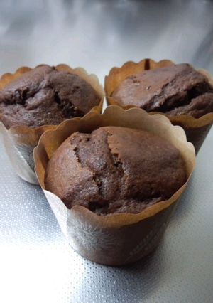 バレンタインすごく簡単チョコマフィン♪-レシピのメイン写真